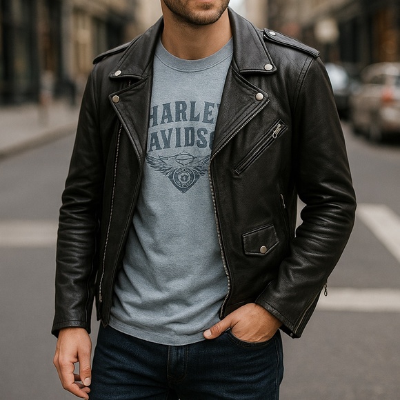 Harley-Davidson Light Blue Wings Northwest Olympia Washington T-Shirt Size L - Picture 3 of 13